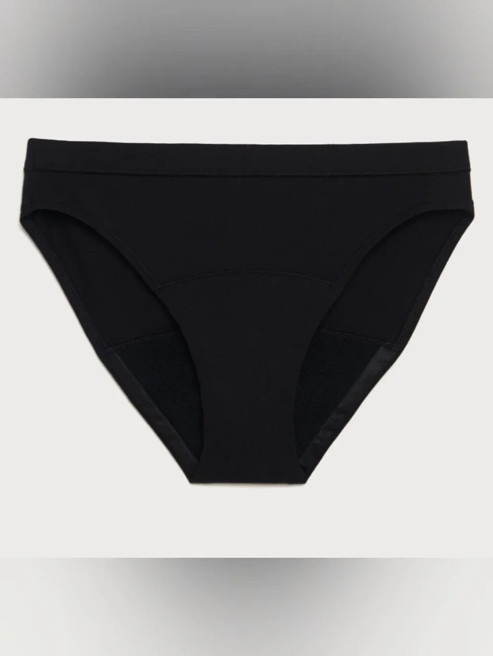 2 Pairs Thinx Teens Medium 11-12 Leakproof Period Underwear Bikini Black & Stars